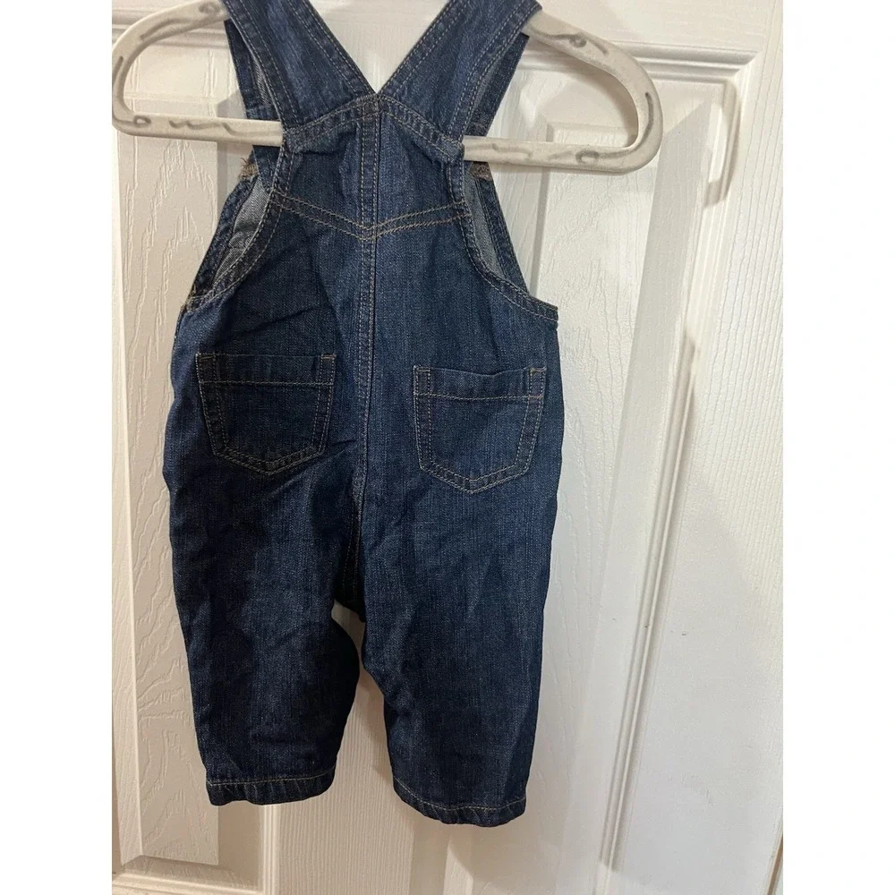 The Children's Place‎ Construction Patch Overalls Size 0-3m EUC
